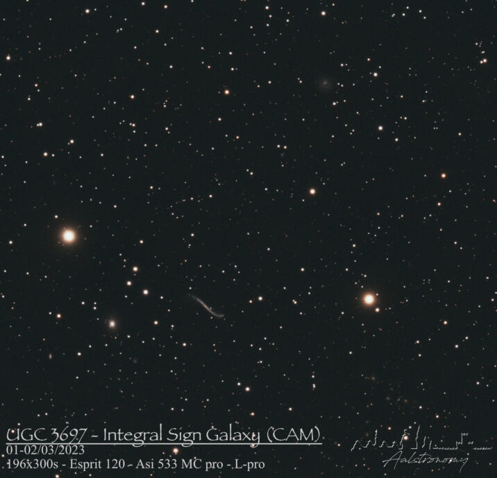 UGC 3697 – Integral Sign Galaxy