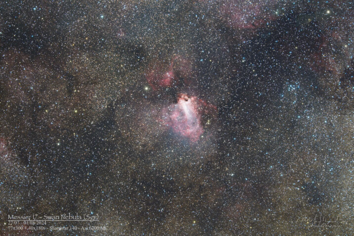 Messier 17 – “Swan” or “Omega” Nebula